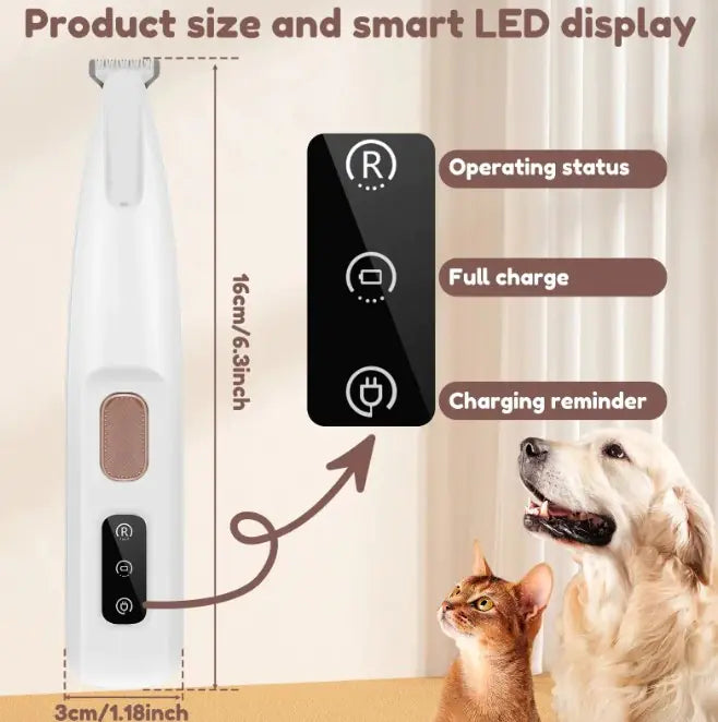 PawTrim Pro – LED Light Pet Paw Trimmer