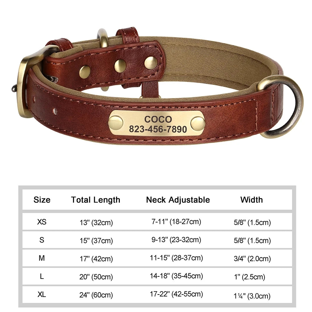 WanderID - Customized Leather ID Collar